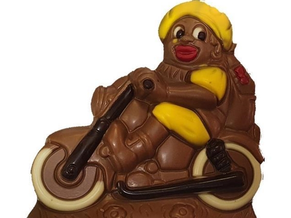 Piet op motor holfiguur